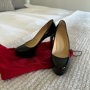 Louboutin Platform Pumps - Black Patent